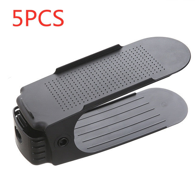 5PCs Double Deck Shoe Rack