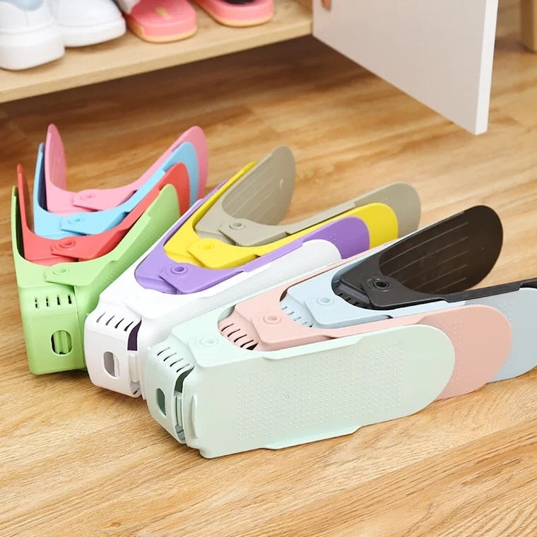5PCs Double Deck Shoe Rack