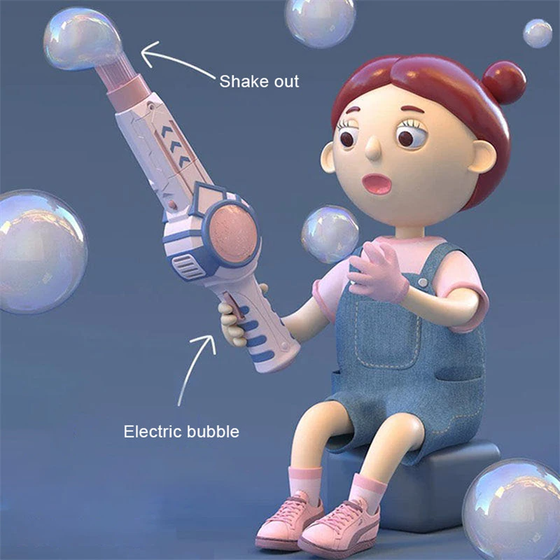 Touchable smoke bubble gun
