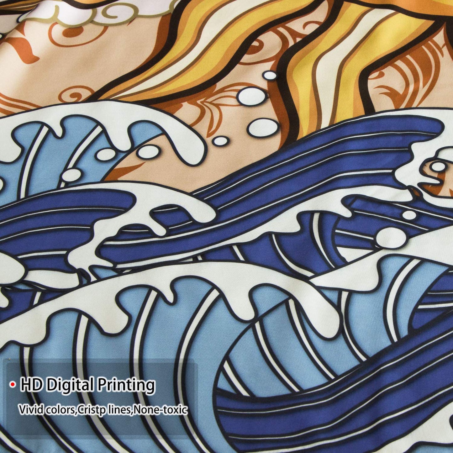 Sunmoonello - Dream Sequence Sun, Luna & Full Moon Ocean Waves Tapestry