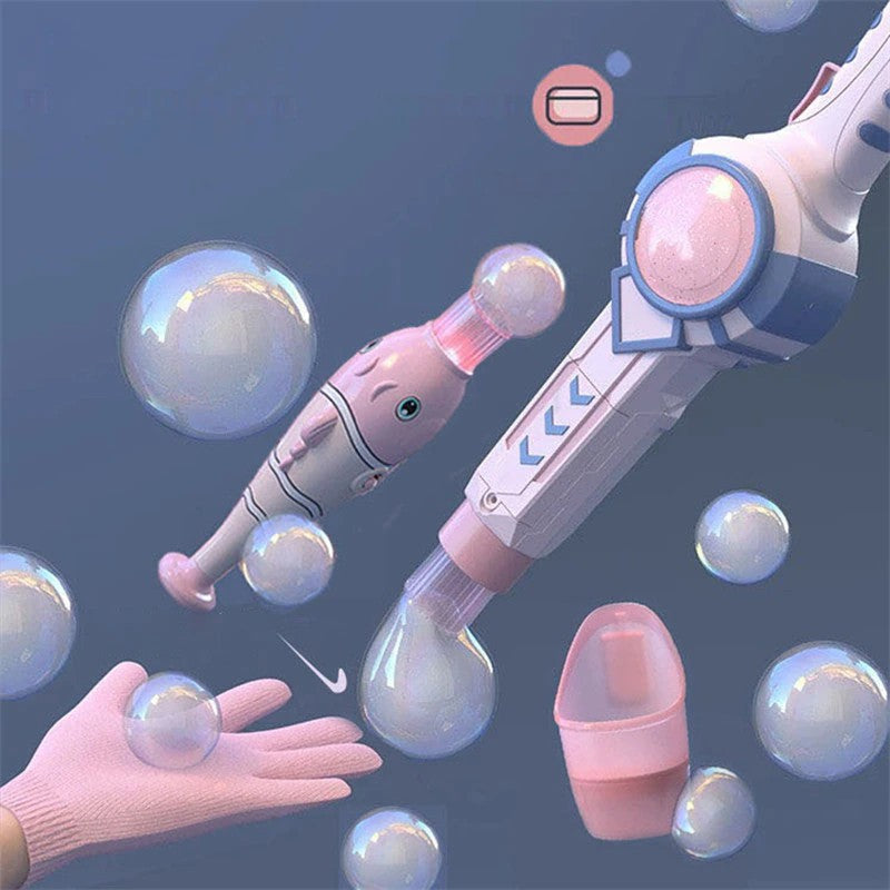 Touchable smoke bubble gun