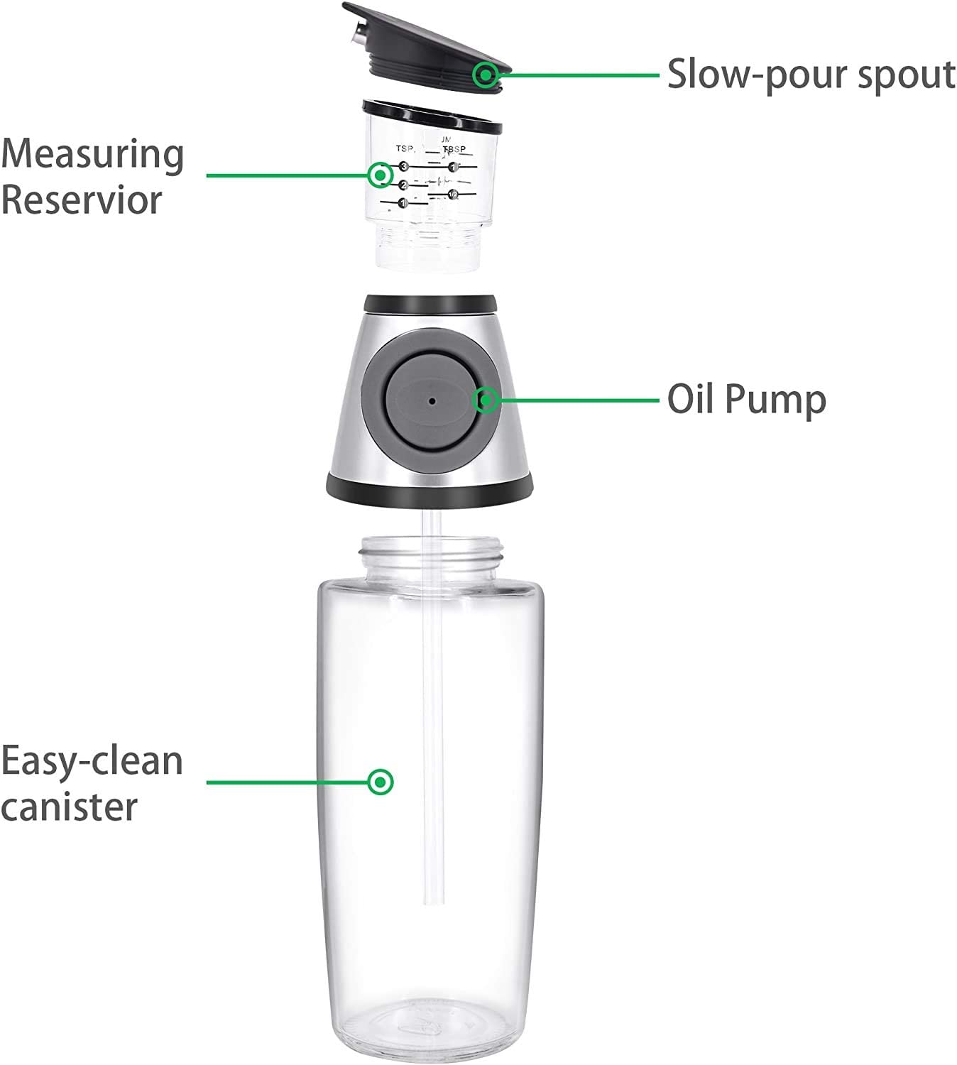 Oil Measure Dispenser Bottle