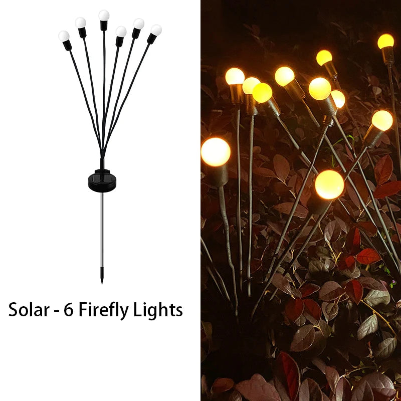 Solar Powered Firefly Garden Light