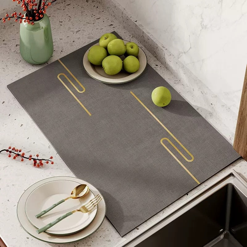 Super Absorbent Kitchen Draining Mat