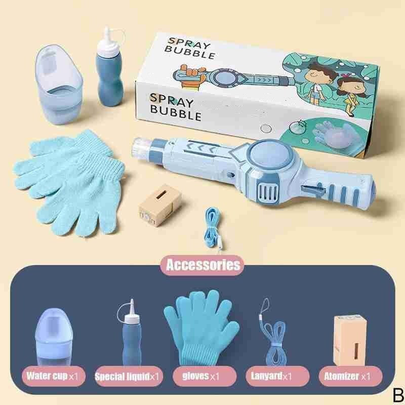 Touchable smoke bubble gun