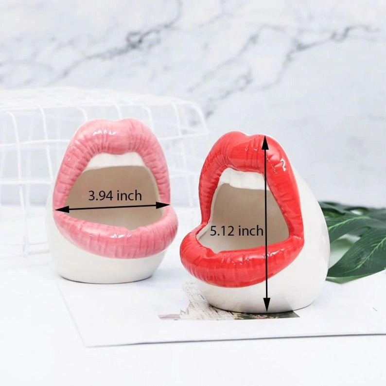 Lebe - Ceramic Lips Flower Pot