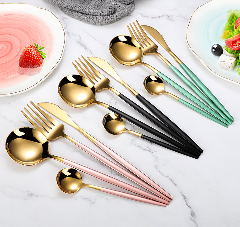 Lemeyary - Luxury Slim 4-Piece Flatware Set