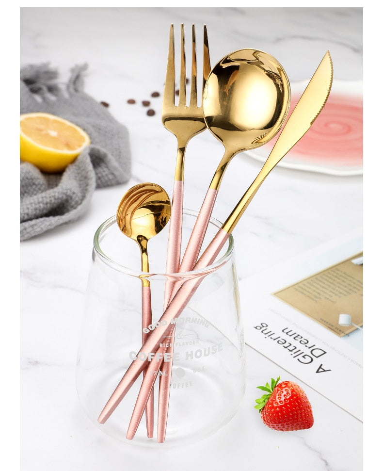 Lemeyary - Luxury Slim 4-Piece Flatware Set