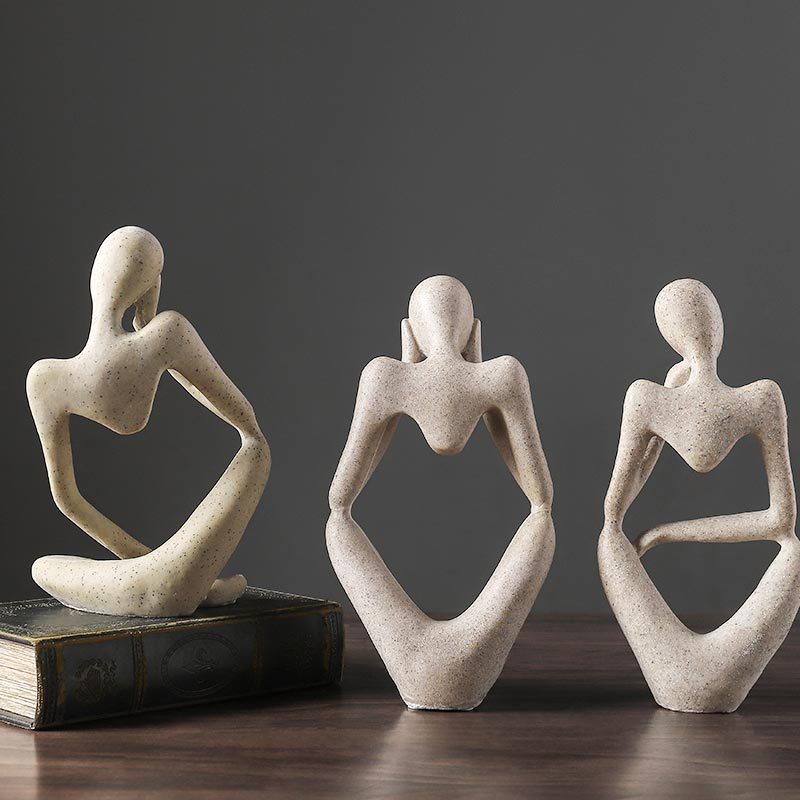Figuro - Resin Abstract Deep Thoughts Sculpture