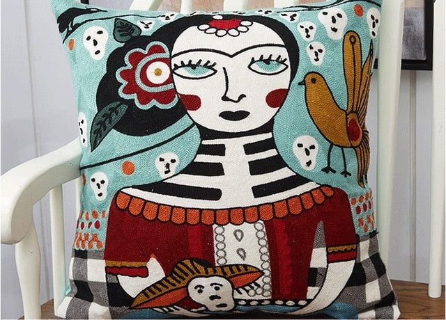 Picassa - Abstract Art Picasso Style Decorative Pillow Cover