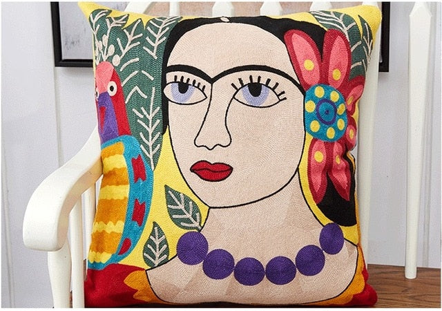 Picassa - Abstract Art Picasso Style Decorative Pillow Cover