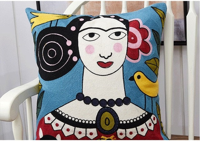 Picassa - Abstract Art Picasso Style Decorative Pillow Cover