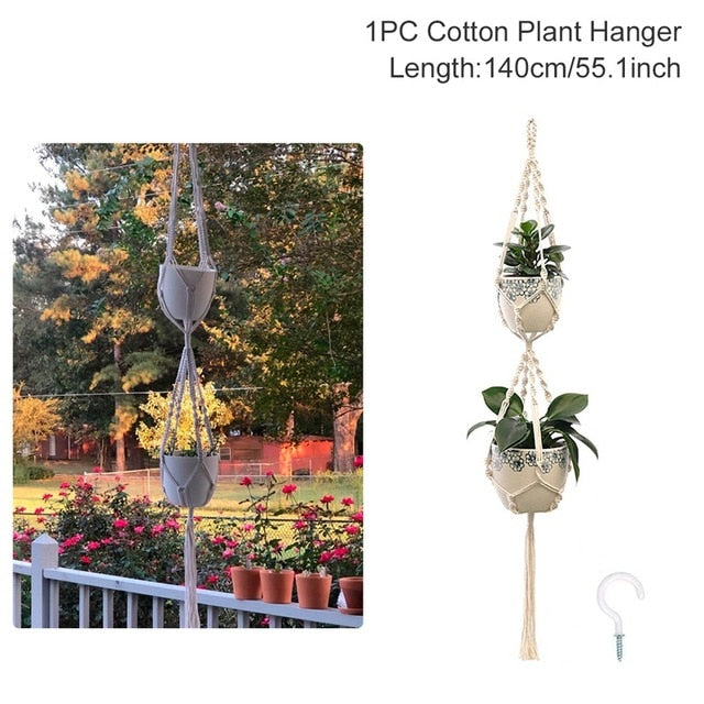Tago - Bohemian Botanical Macrame Plant Holder