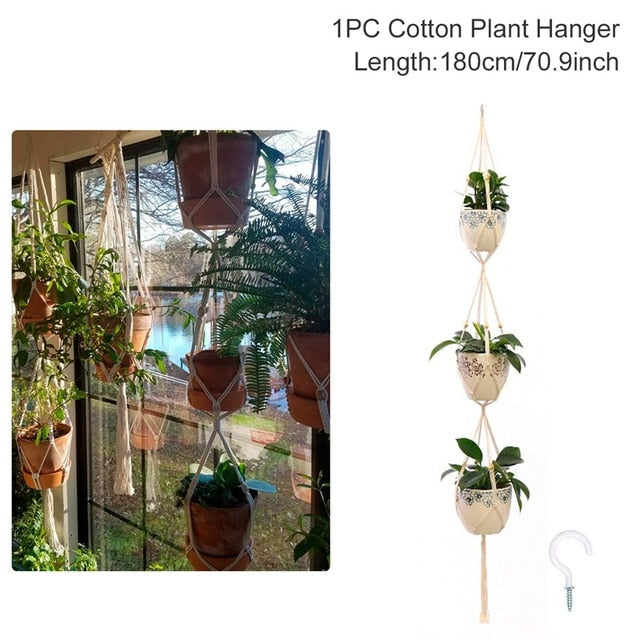Tago - Bohemian Botanical Macrame Plant Holder