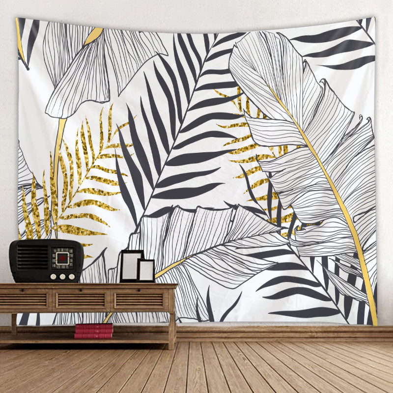 Tropical - Tropical Forest Golden Dust Tapestry