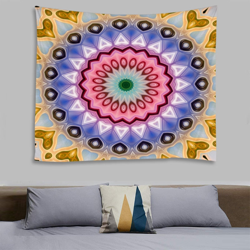 Bohemia - Colorful Mandala Sun Tapestry