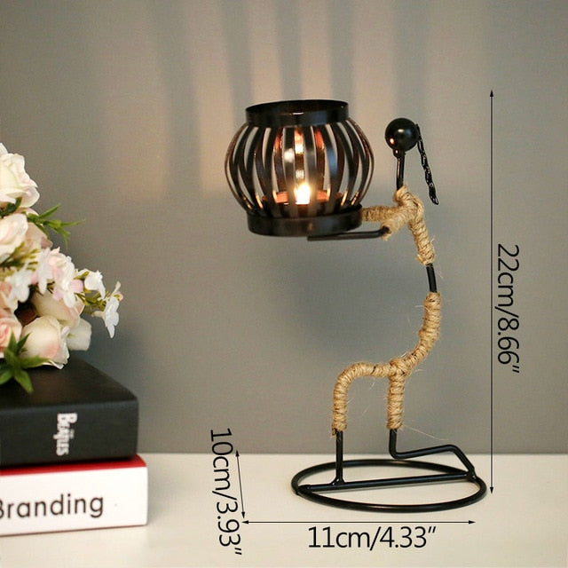 Candlo - Abstract Figure Sculpture Lantern Candle Holder