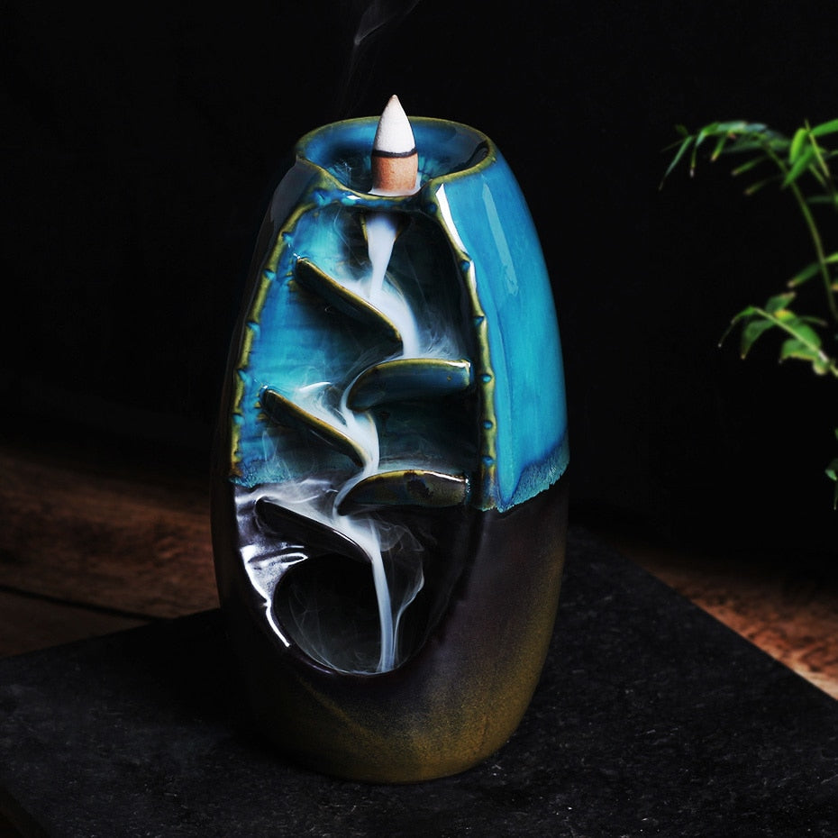 Neval - Mountain River Backflow Ceramic Incense Burner