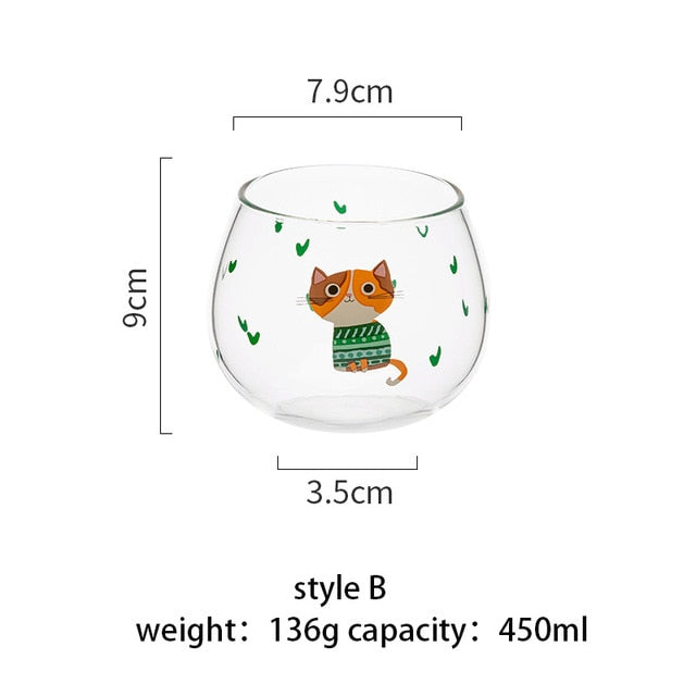 Pupply - 450ml Heat Resistant Glass Tumbler
