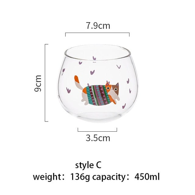 Pupply - 450ml Heat Resistant Glass Tumbler