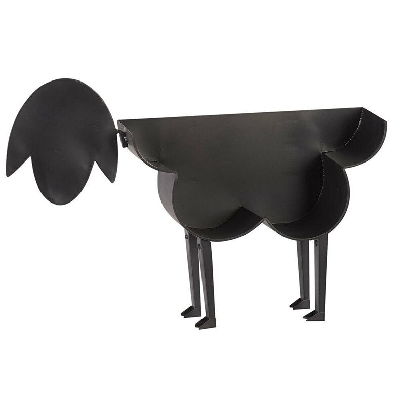 Dolly - Farmhouse Metal Black Sheep Toilet Paper Holder