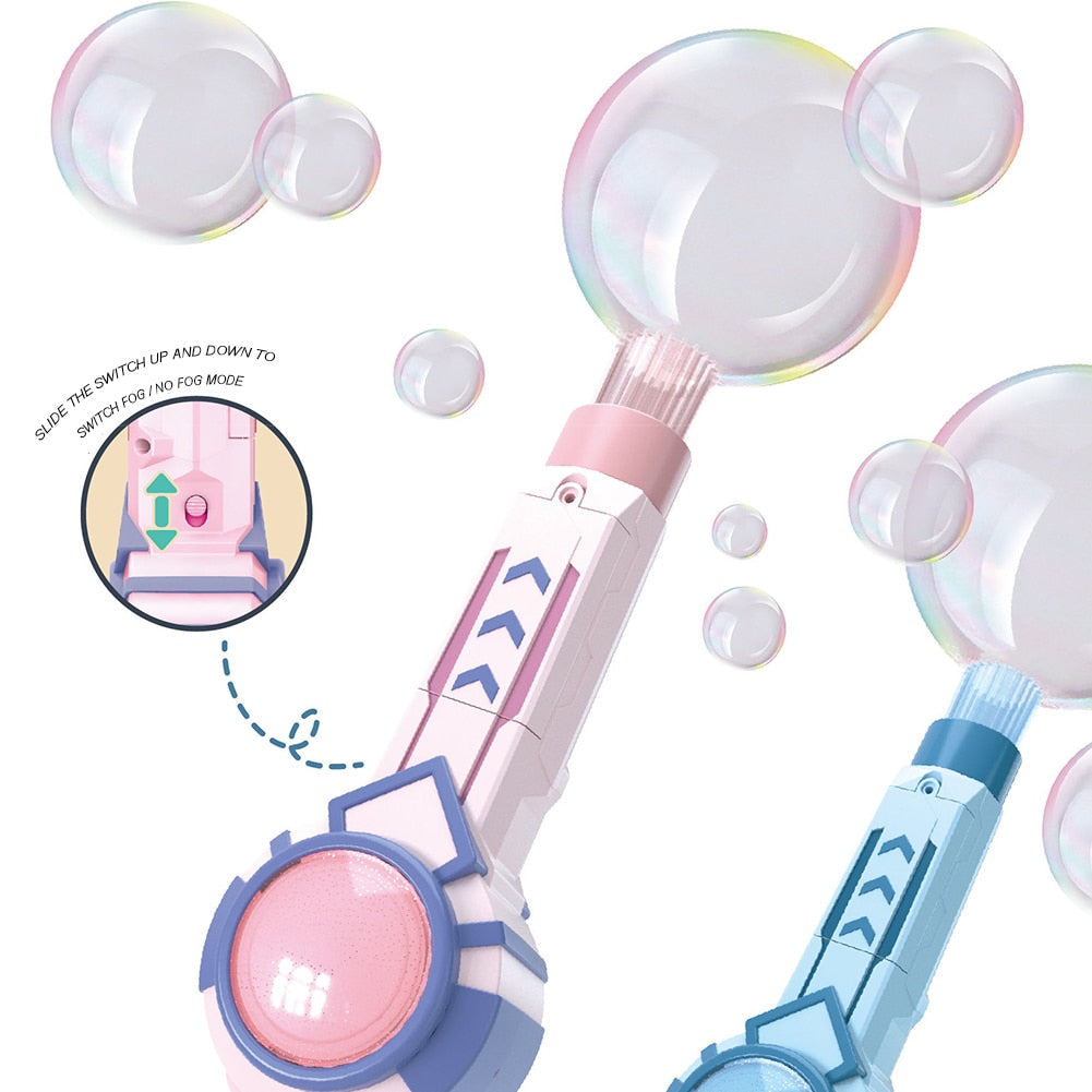 Touchable smoke bubble gun