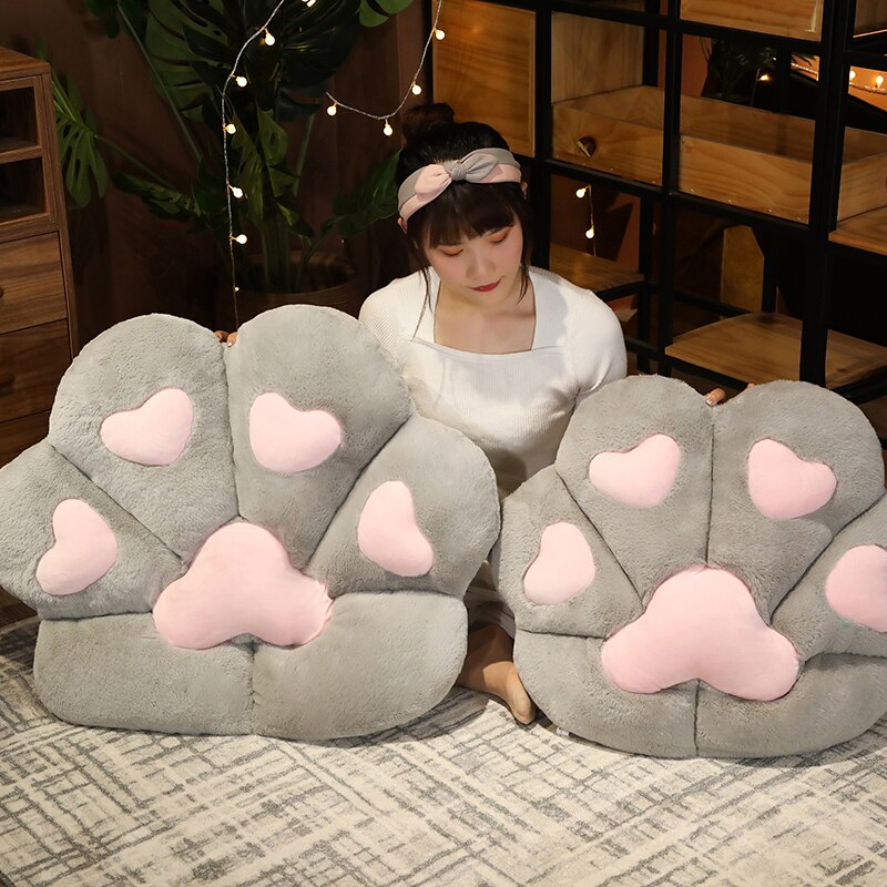 Kat - Cat Paw Plush Seat Cushion