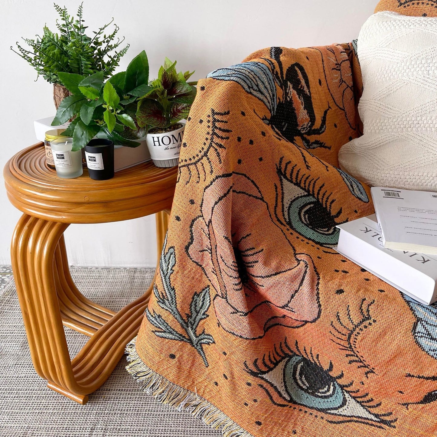 Cayar - Bees Eyes Nordic Woven Throw Blanket