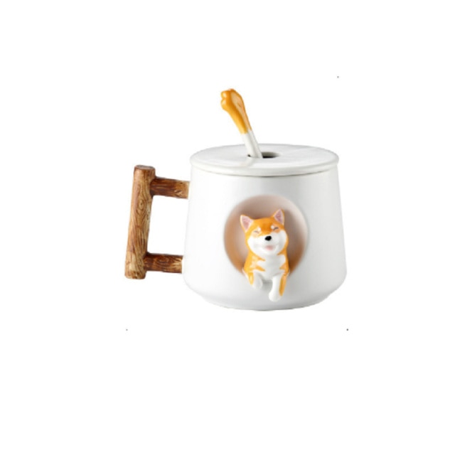 Terramar - 420ml 3D Pattern Cartoon Dog Ceramic Mug