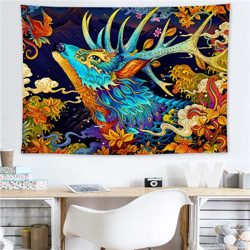 Wildo - Japanese Dream Colors Forest Tapestry