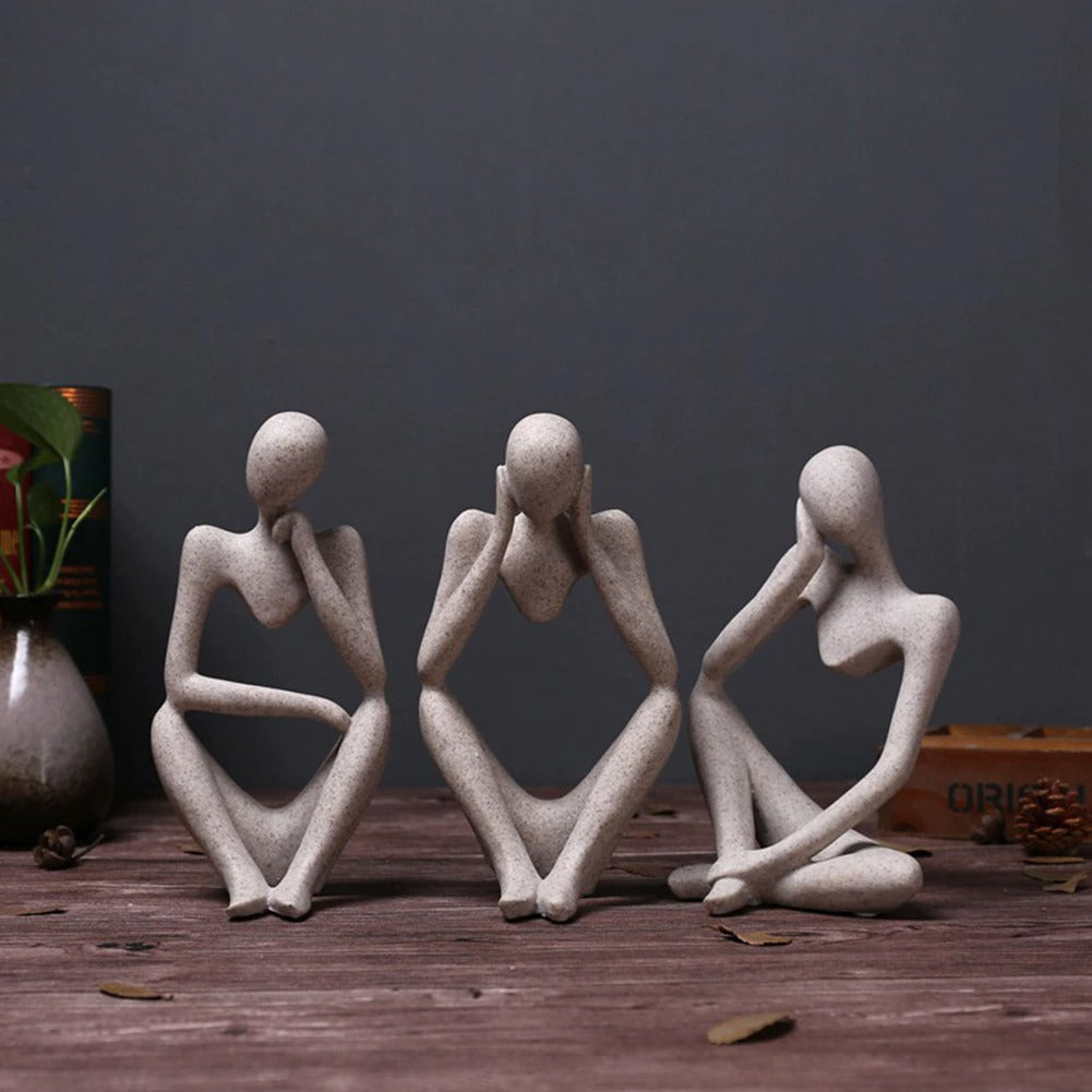 Figuro - Resin Abstract Deep Thoughts Sculpture