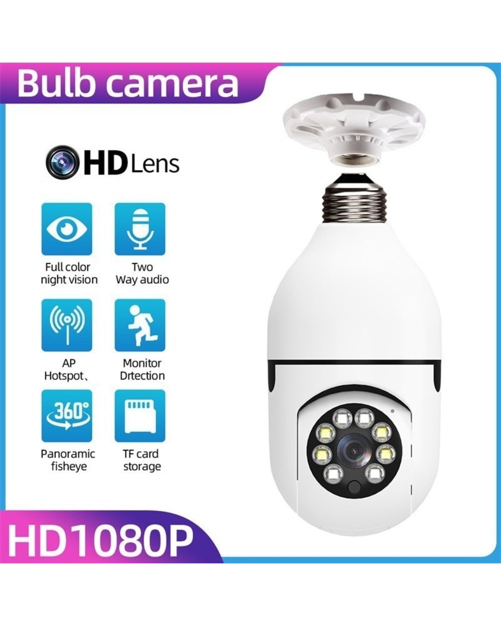 Wireless Light Bulb Security Camera