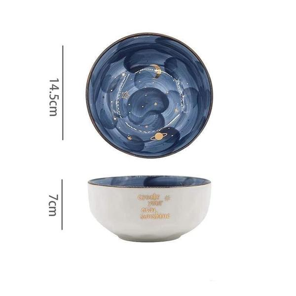 Noci - Stars in the Sky Celestial Blue Ceramic Bowl