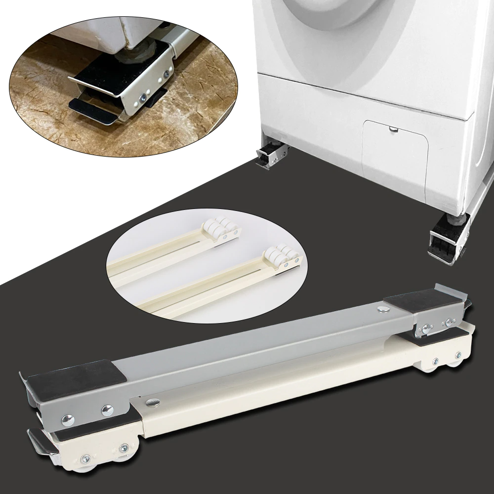 Adjustable heavy home appliance sliding system