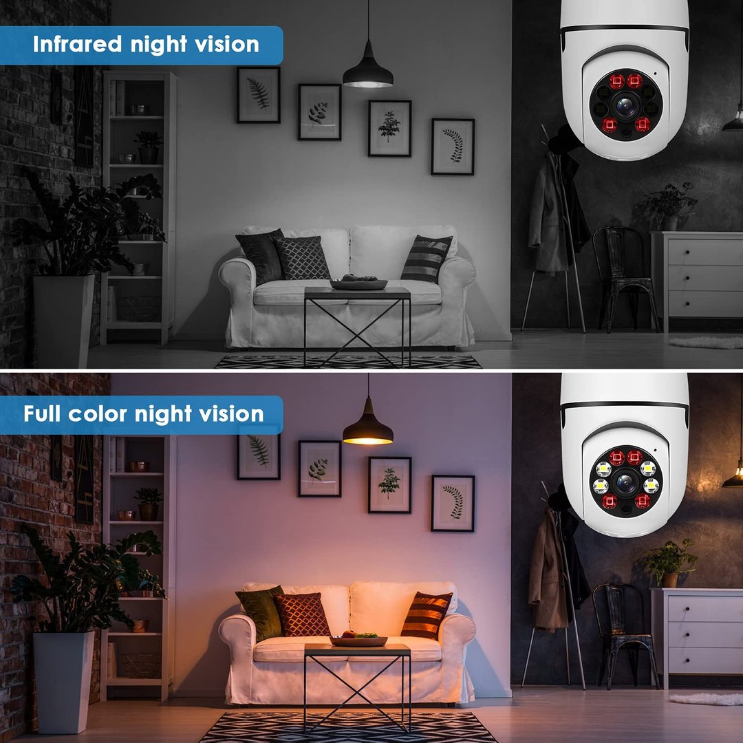 Wireless Light Bulb Security Camera