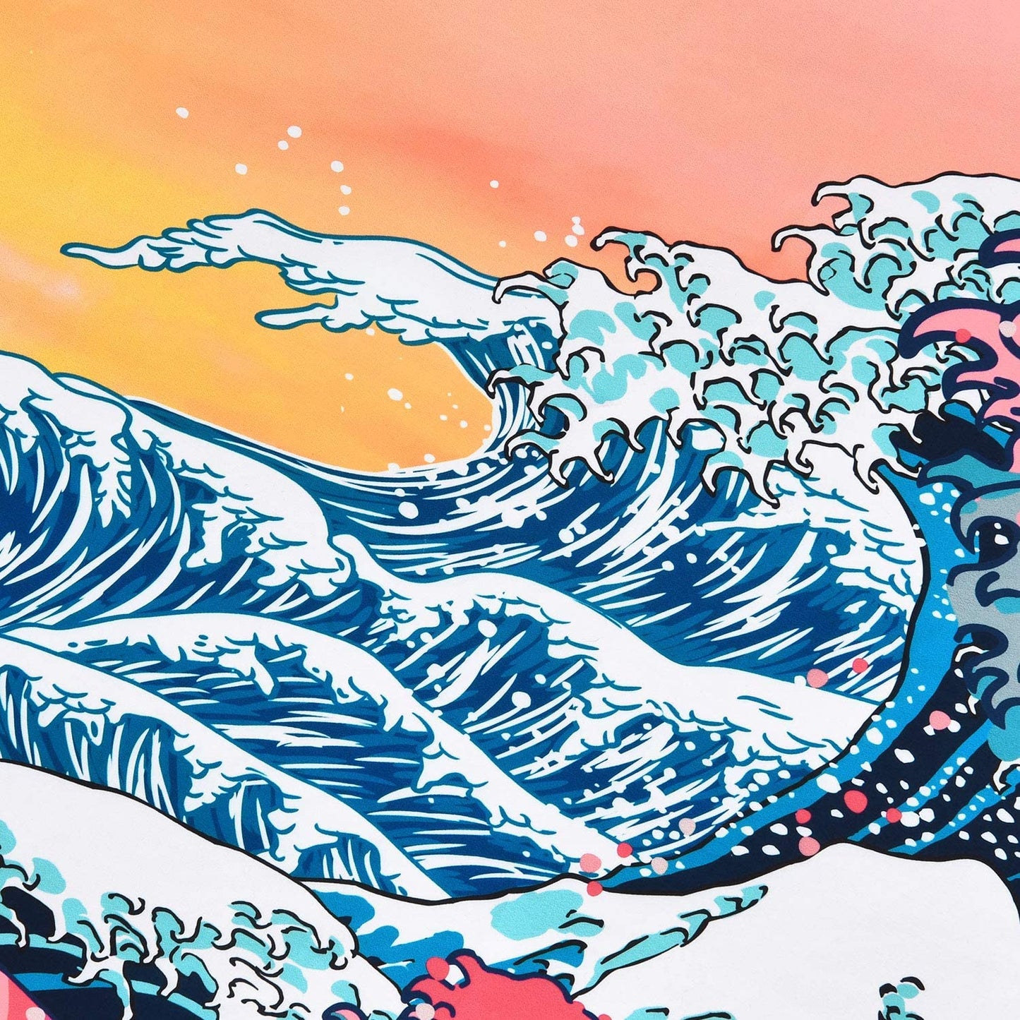 Sunsetaro - Vibrant Colors Ocean Serenity Tapestry