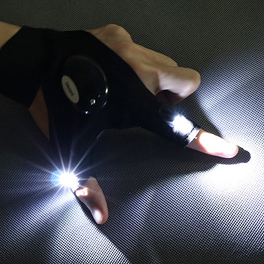 Fingerless Glove LED Flashlight