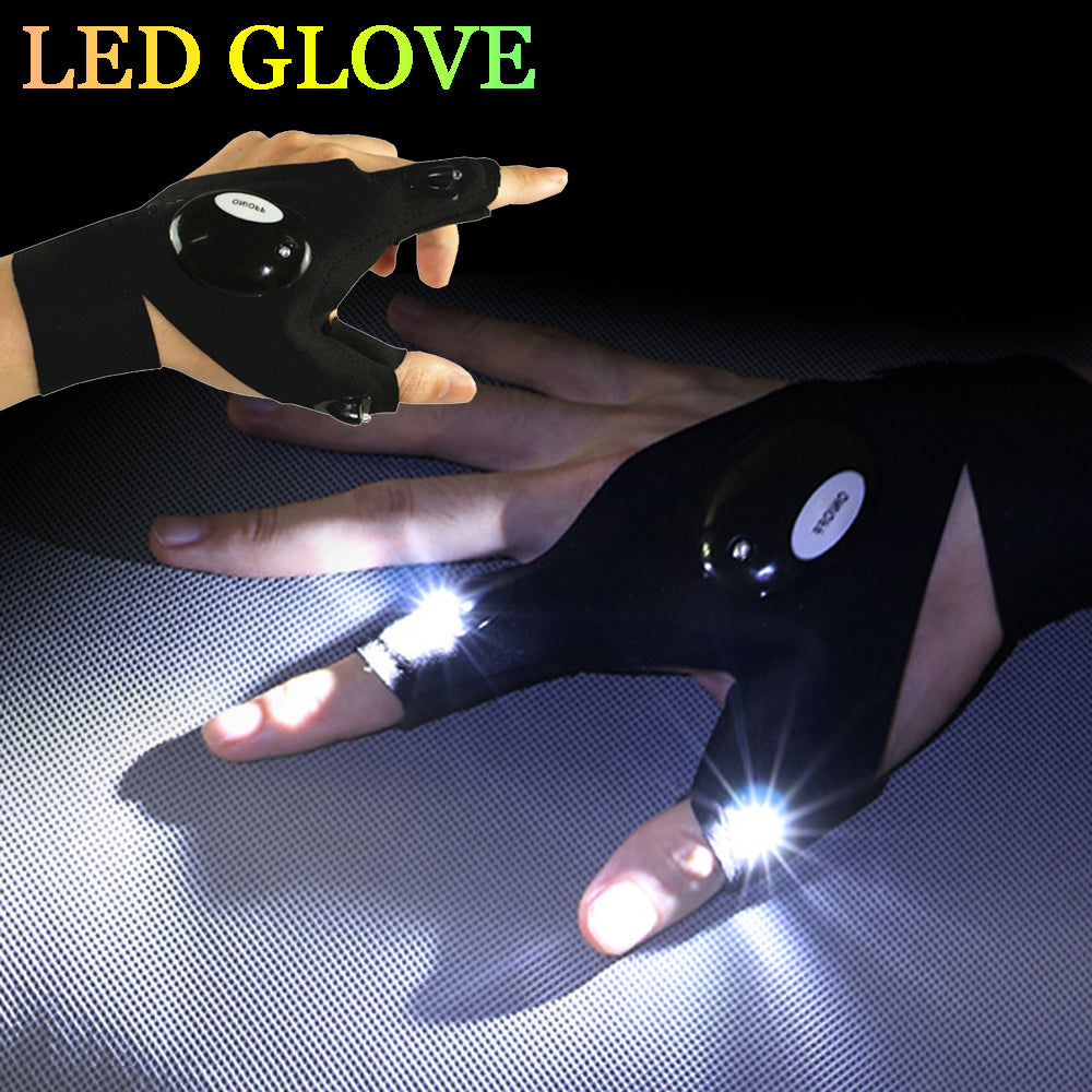 Fingerless Glove LED Flashlight