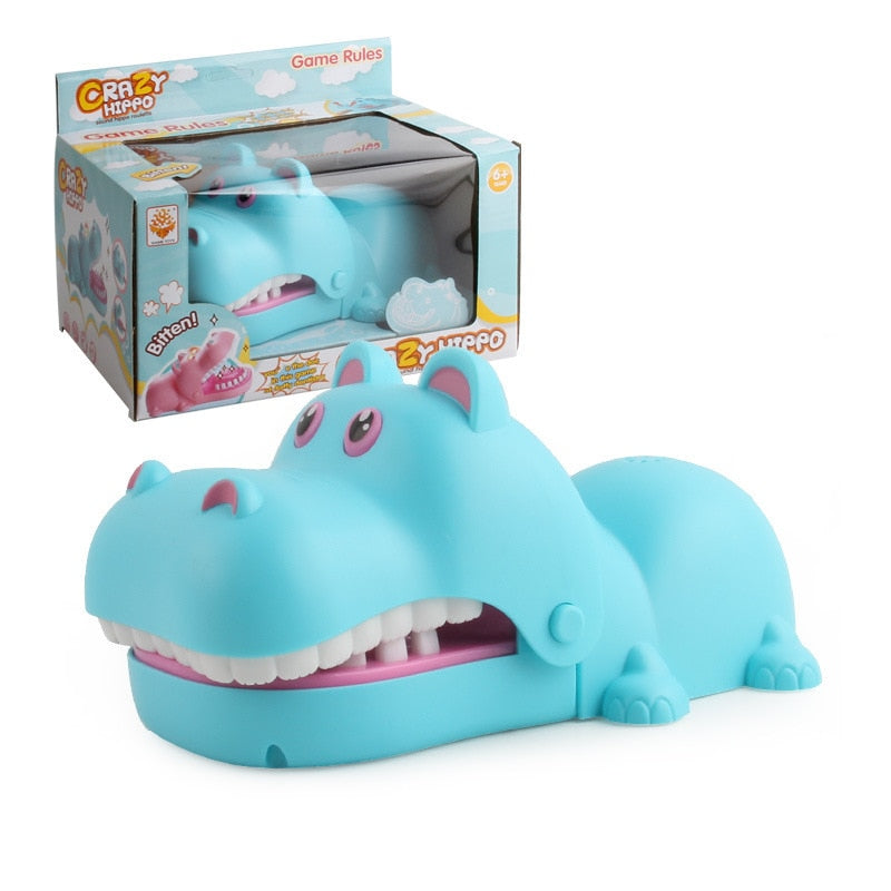 Funny Teeth Finger Biting Toy Hippo
