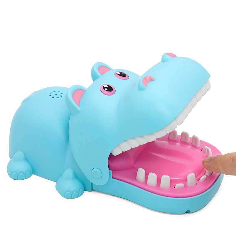 Funny Teeth Finger Biting Toy Hippo