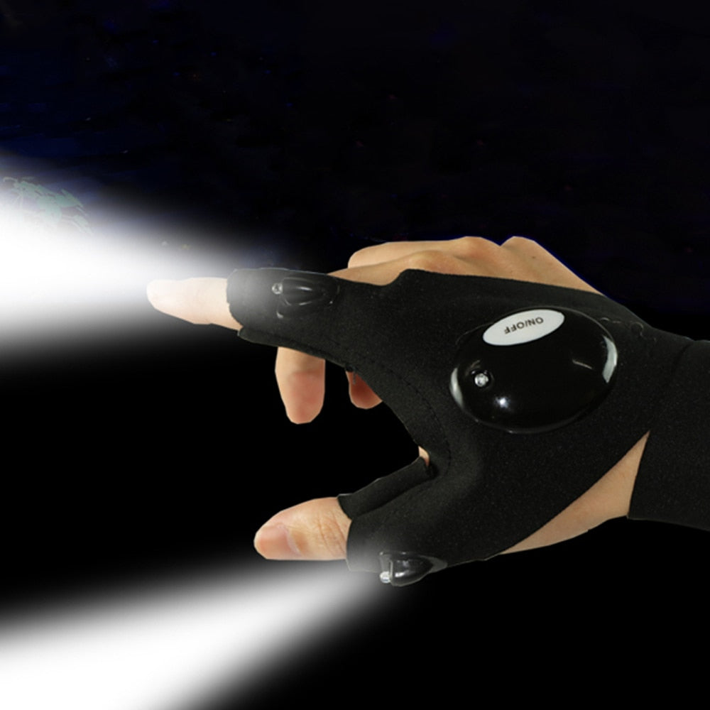 Fingerless Glove LED Flashlight