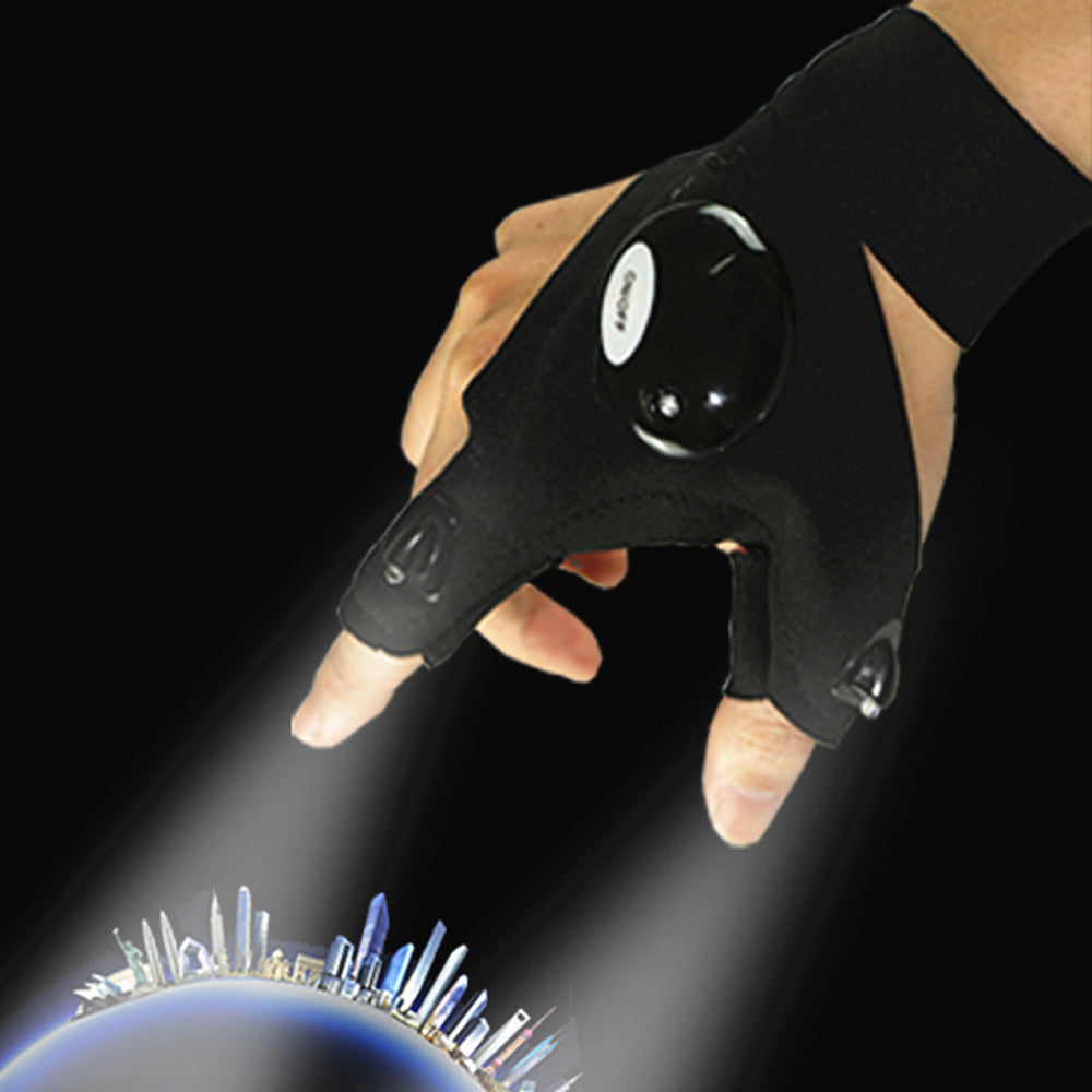 Fingerless Glove LED Flashlight