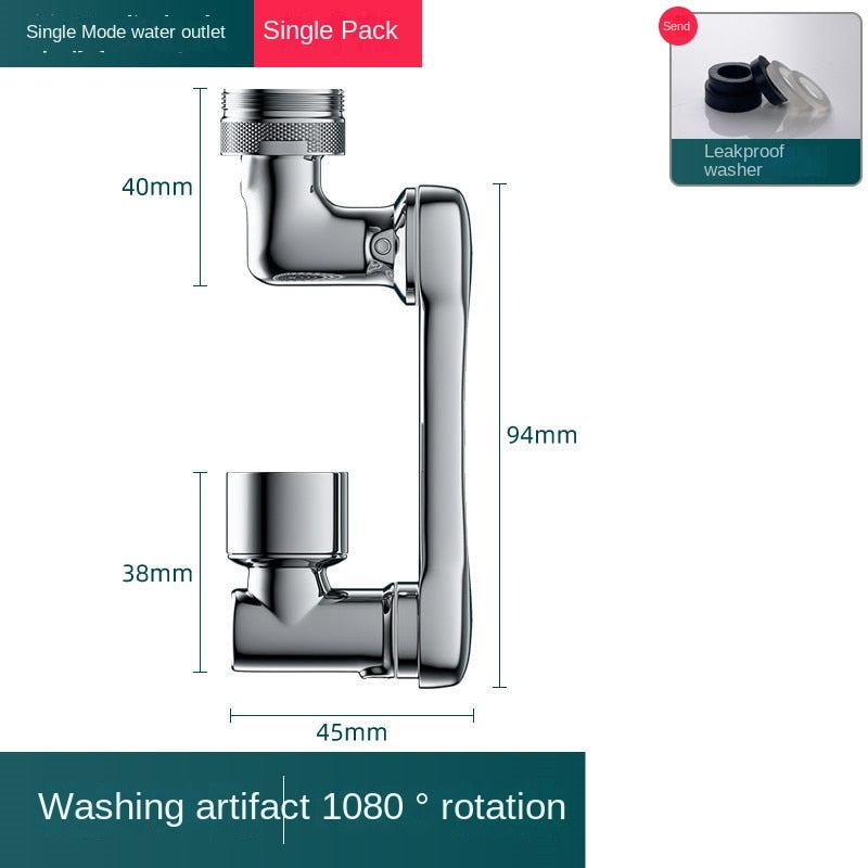 Universal 1080° Swivel Extender Faucet