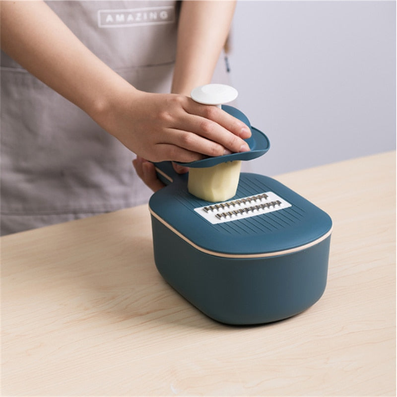 Multi-function Slicer Cutter Grater Shredders with Strainer