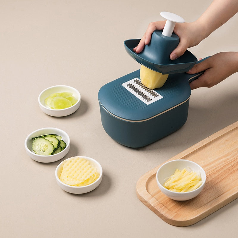 Multi-function Slicer Cutter Grater Shredders with Strainer