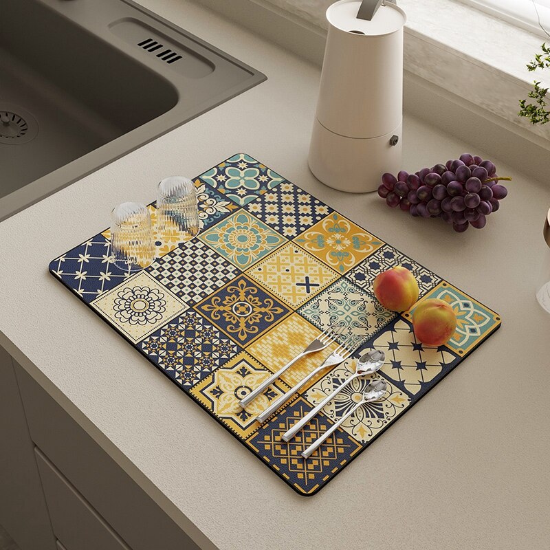 Super Absorbent Kitchen Draining Mat