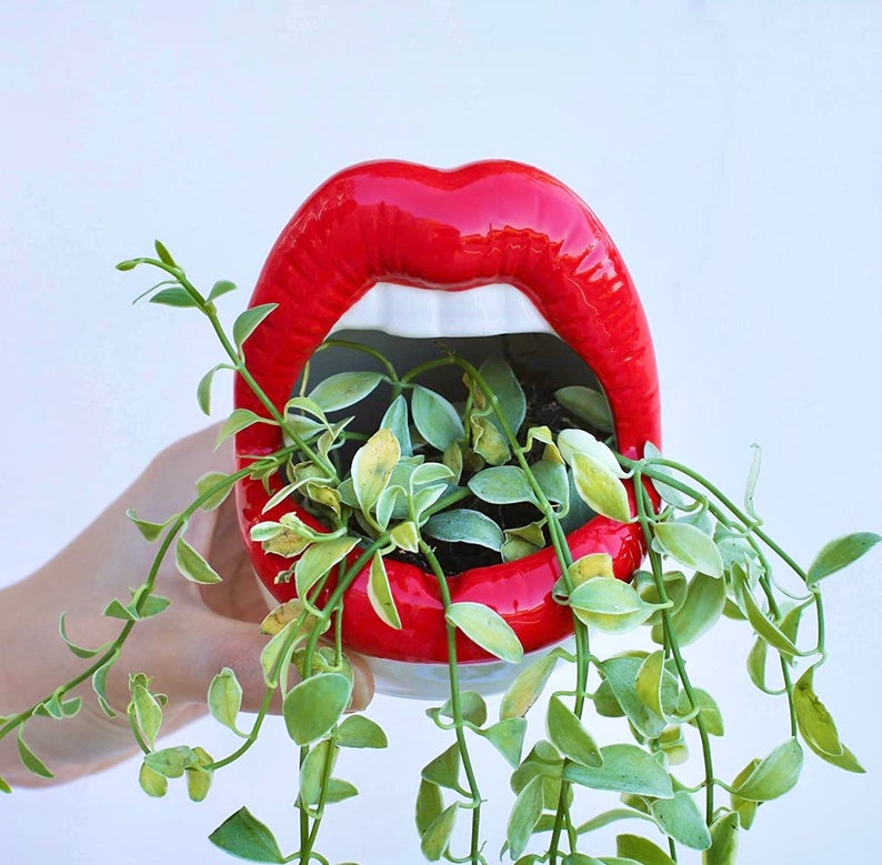 Lebe - Ceramic Lips Flower Pot