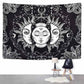 Moonbia - Celestial Moon Sun Phases Mandala Tapestry