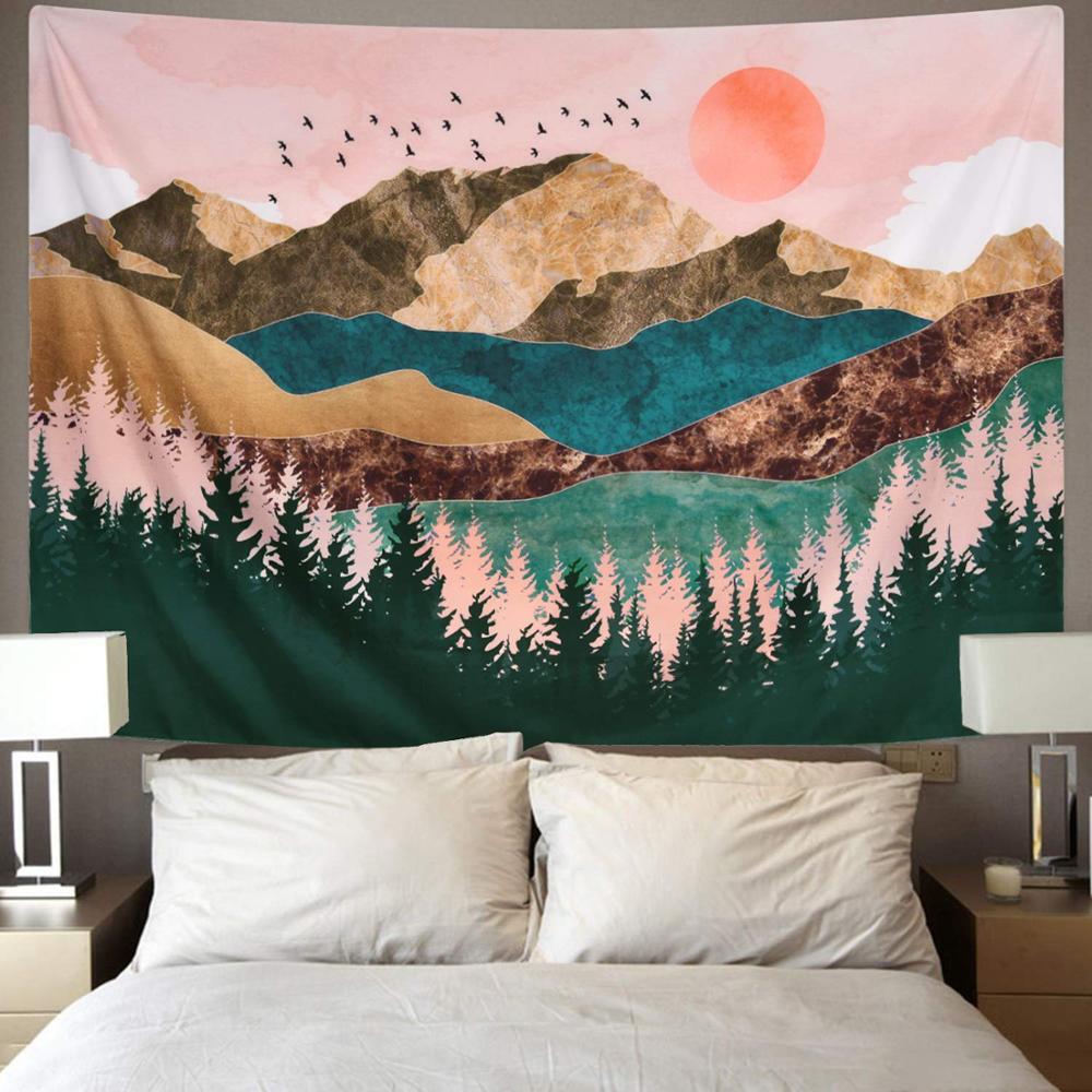 Sunsetara - Colorful Psychedelic Mountain Tapestry