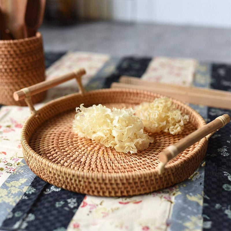 Basketo - Handmade Rattan Decorative Table Tray